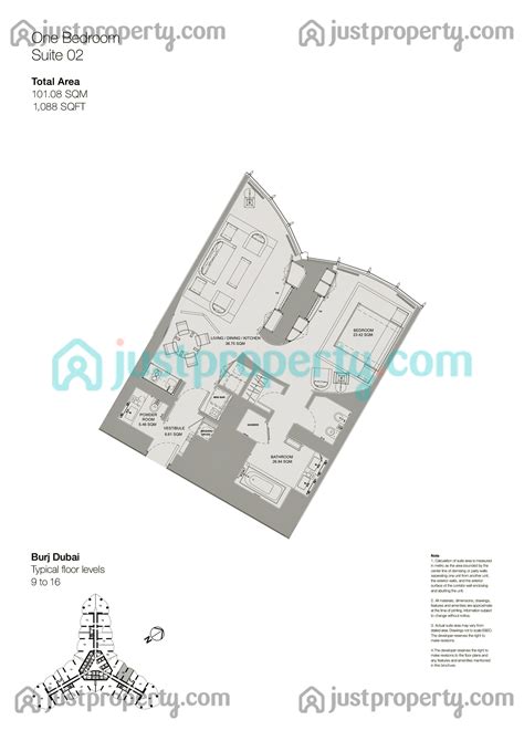 armani residence floor plan.